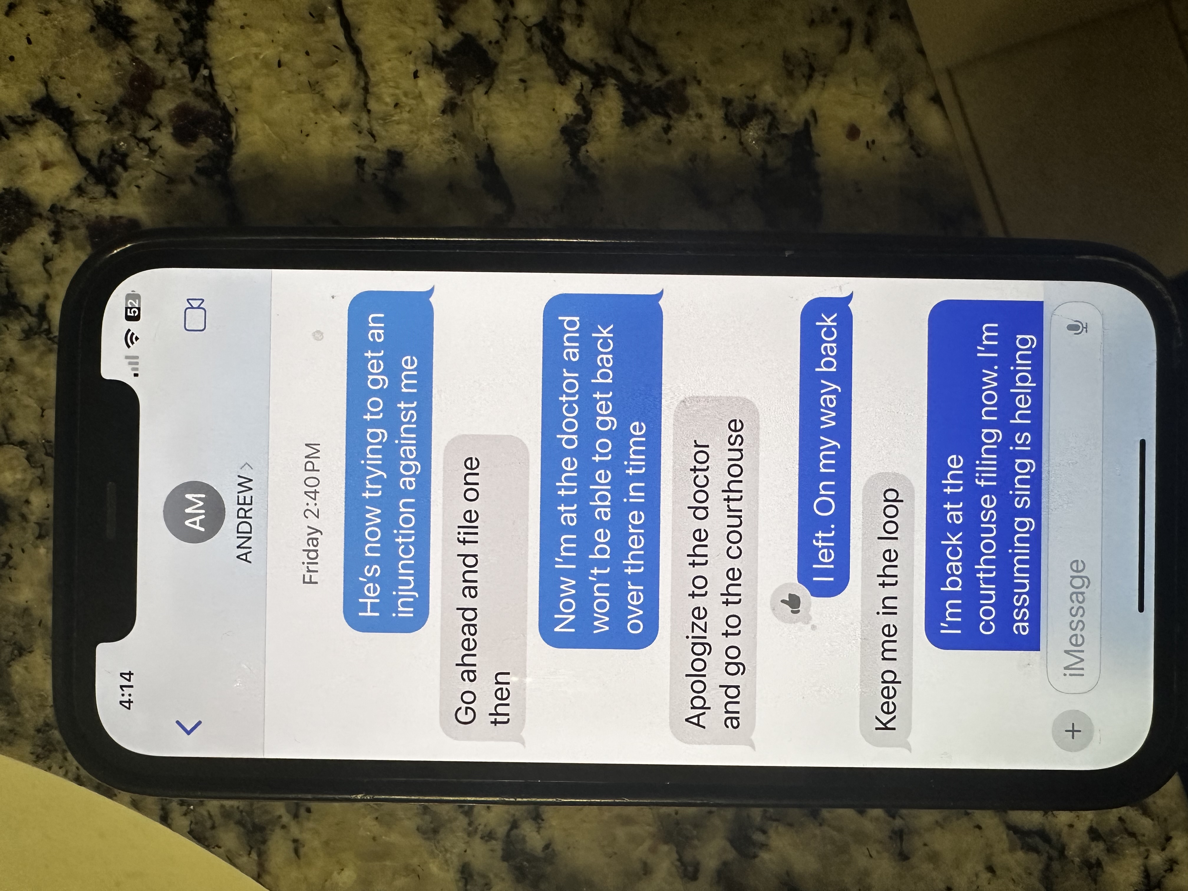 iMessage: Leave the doctor